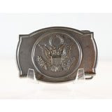 United States USA Eagle E Pluribus Unum Silver Belt Buckle 1990s Vintage USA Made 762