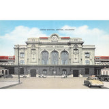 Postcard Union Station, Denver, Colorado Vintage Linen Unposted 1930-1950