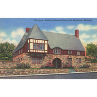 Postcard Tea Room Audubon Memorial State Park Henderson Ky Linen Unposted 1930-1950