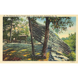 Postcard Balanced Rock in Trough Creek or Old Forge Park, Huntingdon Co., Pa White Border Unposted 1917-1929