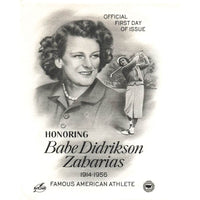 First Day Cover Honoring Babe Didrikson Zabarias Pinehurst N.C. 1981