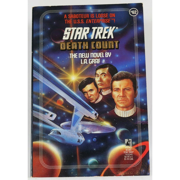 Vintage Star Trek Book Star Trek Death Count #62 1992 Pocket Books Paperback