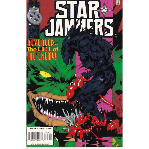 Vintage Comic Book Star Jammers, Volume 1 Number 3 December 1995 Marvel Comics