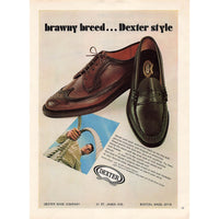 Magazine Advertisement Dexter Shoes 1967, Vintage Wall Art, Wall Decor, Man Room