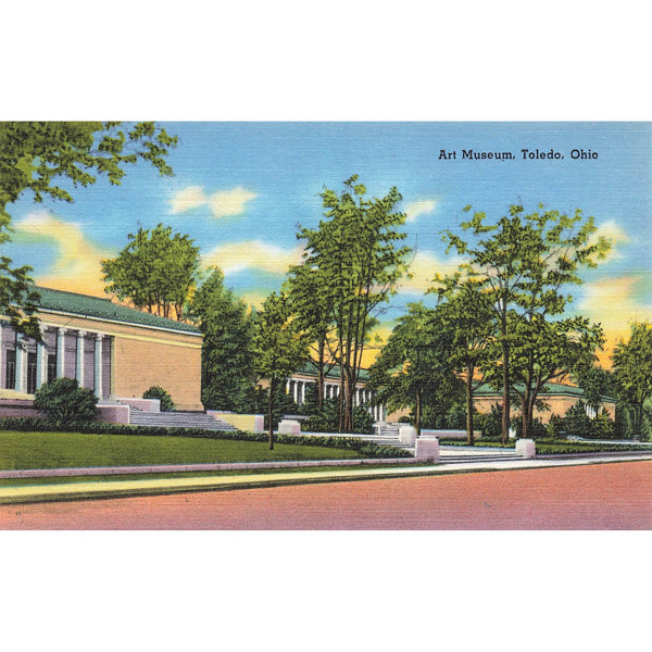 Postcard Art Museum, Toledo, Ohio Vintage Linen Unposted 1930-1950