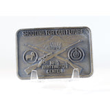 Belt Buckle NRA shooting for our Future Whittington Center Institute Cross Rifles 1990s