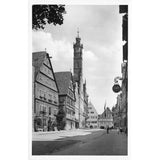Postcard Rothenburg ob der Tauber - Herrengasse Vintage RPPC Unposted