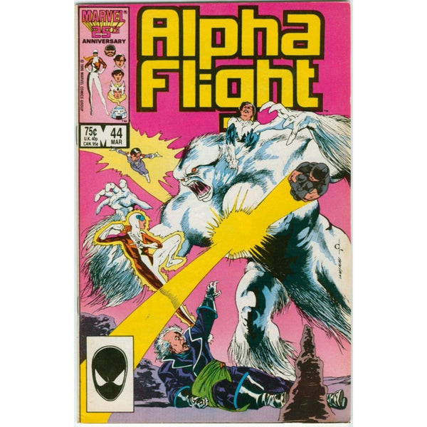 Vintage Comic Book Alpha Flight Comic Book Number 44 March 1987 Marvel Comics