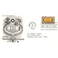 First Day Cover Honoring Vietnam Veterans Arlington VA Nov 11 1979