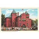 Postcard Washington High School Princess Anne MD White Border Unposted 1917-1929