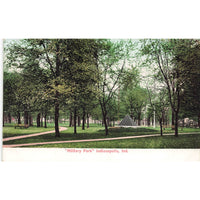 Postcard "Military Park" Indianapolis, Ind. Vintage Undivided Back Unposted
