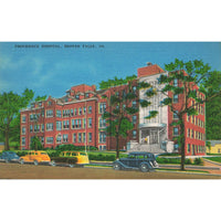 Postcard Providence Hospital, Beaver Falls, PA. Vintage Linen Unposted 1930-1950