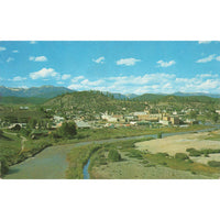 Postcard Overlooking Pagosa Springs, Colo. Vintage Chrome Unposted 1939-1970s