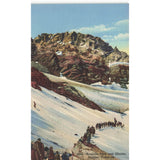 Postcard Arapaho Peak and Glacier, Boulder, Colorado Linen Unposted 1930-1950