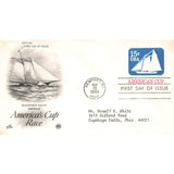 First Day Cover Schooner Yacht America America's Cup Race Newport RI Sept 15 1980
