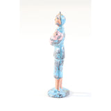 Barclay Lead Figure Woman Holding Baby 1.75" Tall 1950s USA Made Original Paint, Lead Cast Toy, Hand Painted, Vintage Toy