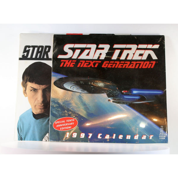 Vintage Star Trek Calendars From 1997 Two Calendars Star Trek & Star Trek TNG Factory Sealed