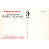 Postcard Logan Circle, Philadelphia The Quaker City 313,  Vintage RPPC Unposted