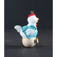 Hallmark Keepsake Christmas Ornament 'Mom-to-Be' 1992 Chicken On a Golden Egg Ornament