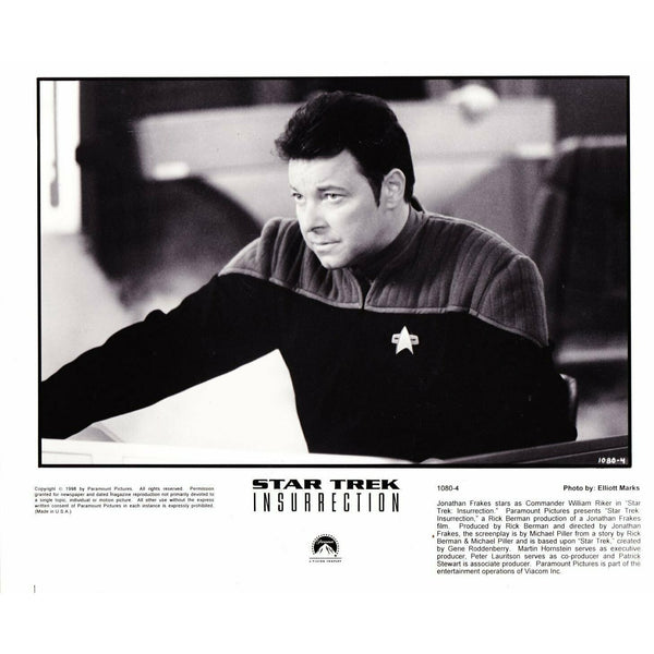 Vintage Star Trek Photograph Jonathan Frakes Insurrection 1998 8x10
