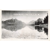 Postcard Reflections Lake McDonald, Glacier National Park B-556 RPPC Unposted