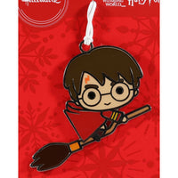 Hallmark Keepsake Christmas Ornament, 2020 Flat Metal Ornament Wizarding World Harry Potter on broom, Keepsake Ornament