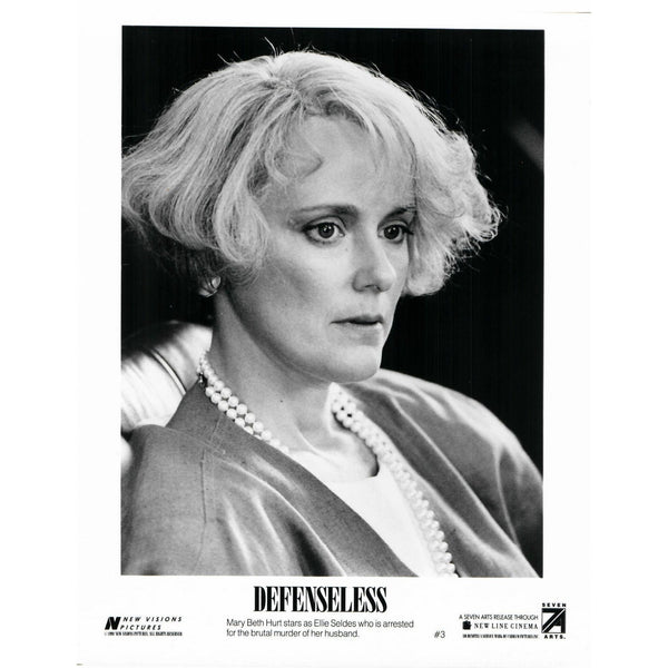 Photograph Mary Beth Hurt, Defenseless, 1991, 8x10 Black & White Promotional Photo, Star Photograph, Hollywood Décor