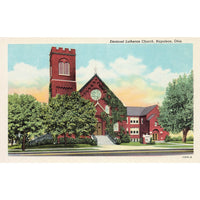 Postcard Emanuel Lutheran Church, Napoleon, Ohio White Border Unposted 1917-1929