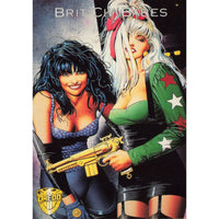 Promotional Card Brit-Cit Babes Proto 6 Judge Dredd Edge Entertainment 1995, Vintage Trading Card, Promo Card, Comic Card