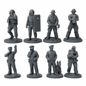 First Responder Series 1 – 28mm Unpainted Resin Figures – 8-Piece Set