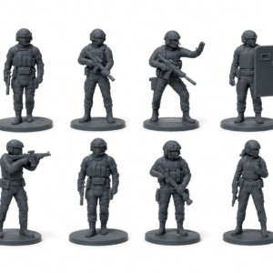 SWAT Series 1 – 28mm Unpainted Resin Figures – 8-Piece Set