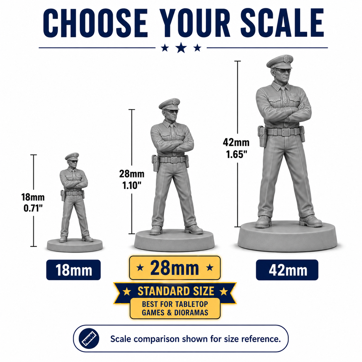 Police Series 1 – 28mm Unpainted Resin Figures – 8-Piece Set - Image 12