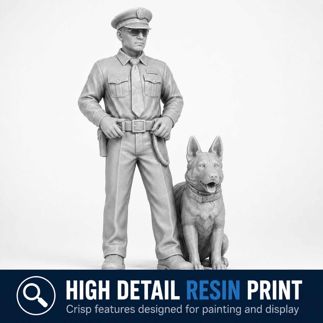 Police Series 1 – 28mm Unpainted Resin Figures – 8-Piece Set - Image 10