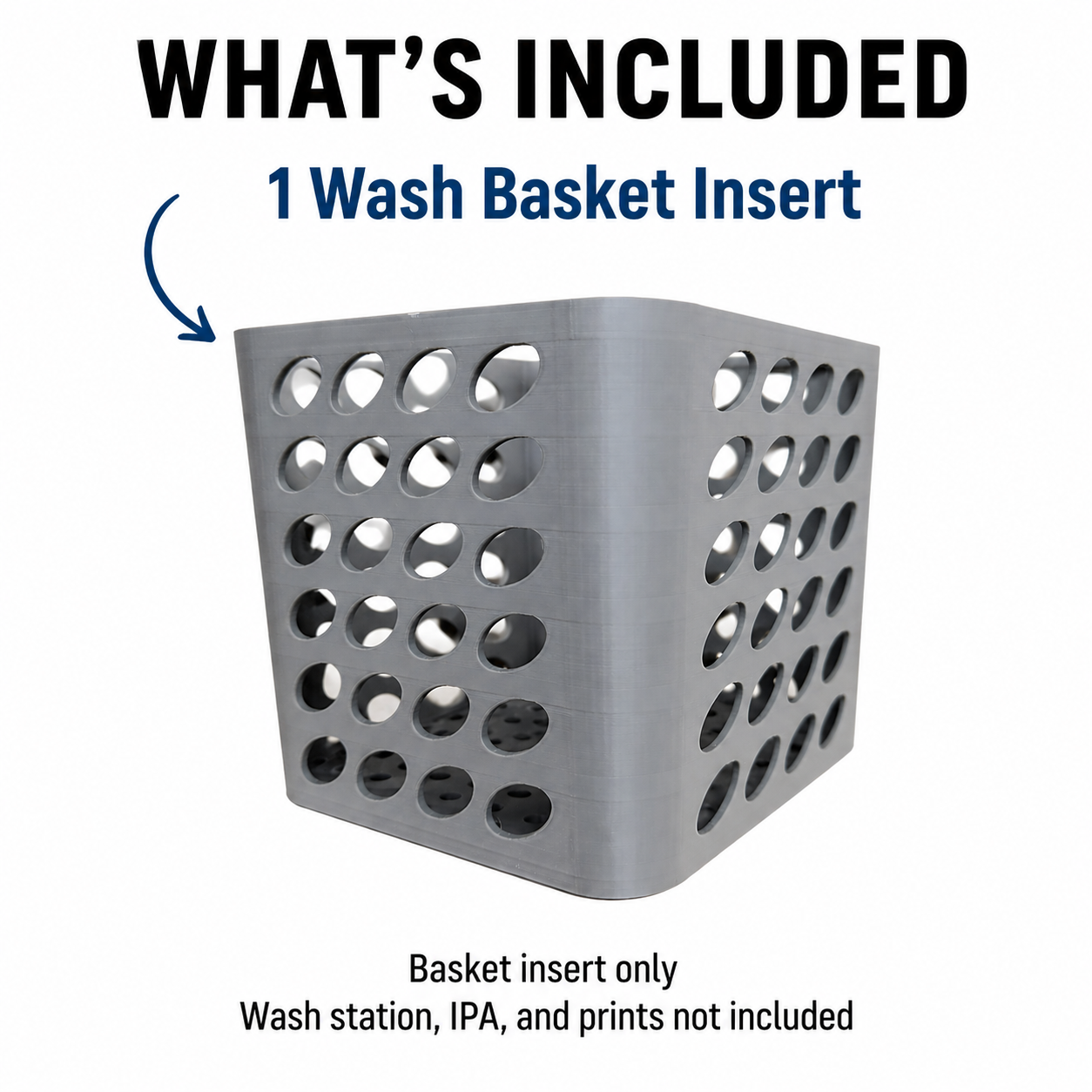 HeyGears Wash & Cure Compatible 3D Printed Wash Basket Insert - Image 7