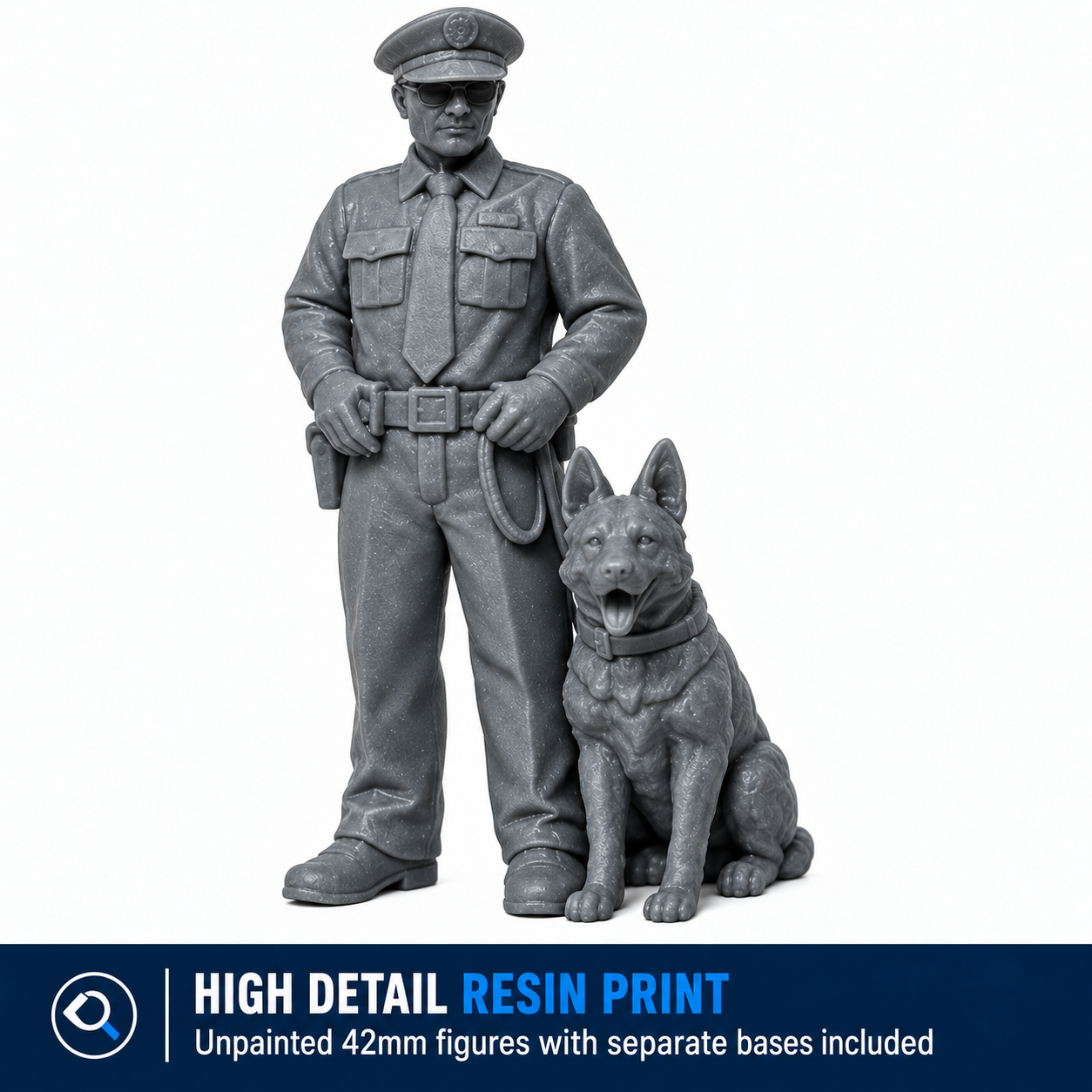 42mm Police Series 1 – 8 Figures with Separate Bases - Image 4